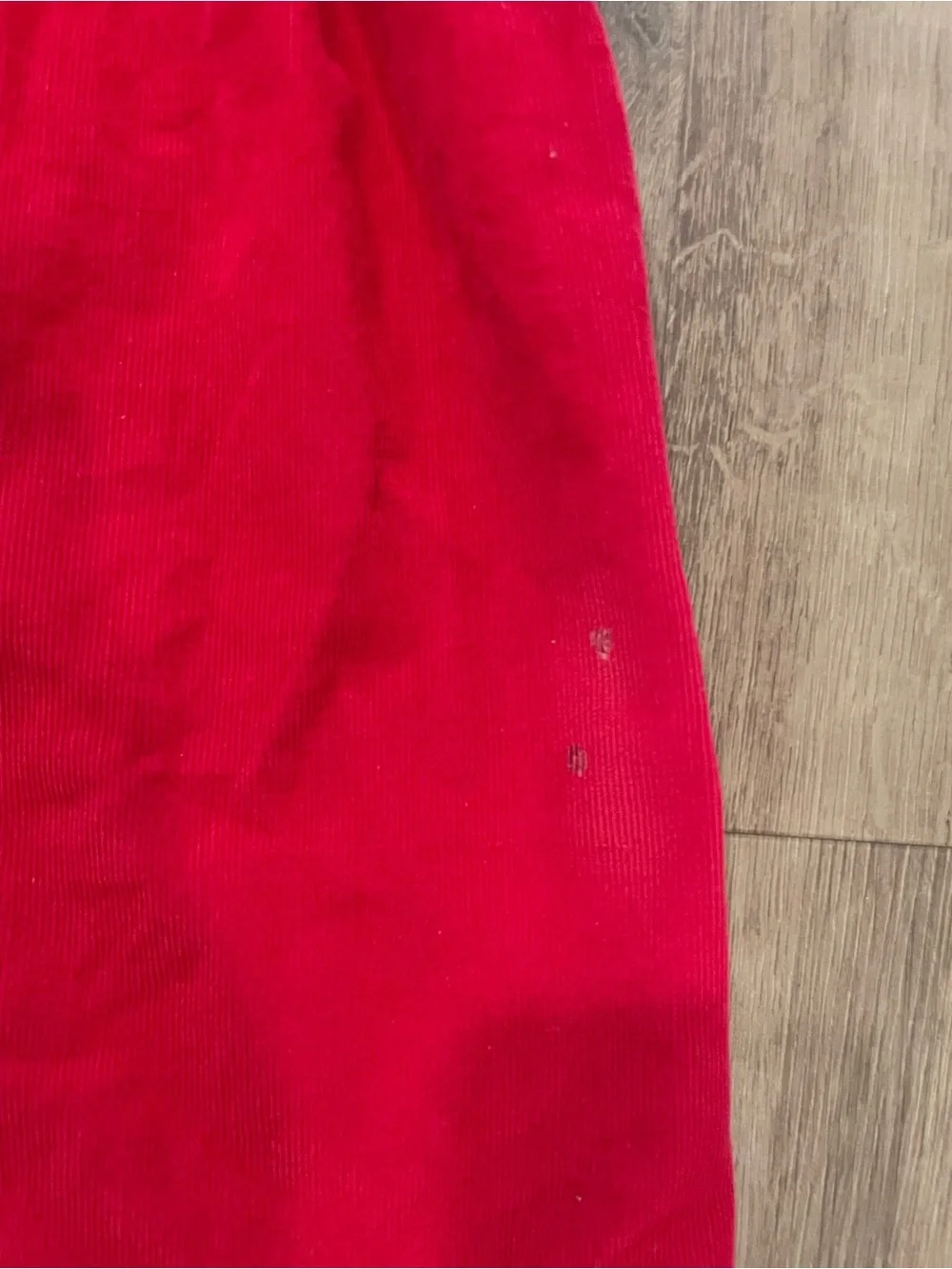 Classic Red Velvet Smocked Girls Dress Sz 5